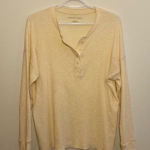 Long-sleeved Henley Shirt